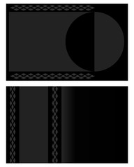 Business black corporate card with an empty space for your text.