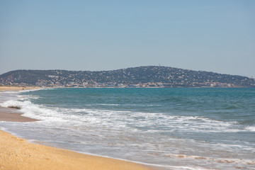 Waves at the Beach in France Seté