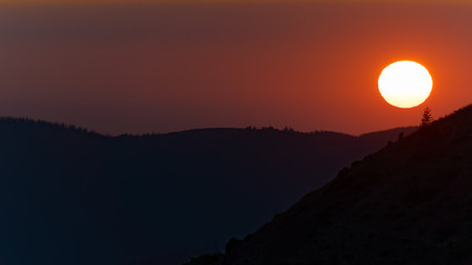 Sunset From Coldwater Peak Trail At Mount Saint Helens