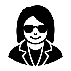 
Scientist vector in modern solid style, experimenter
