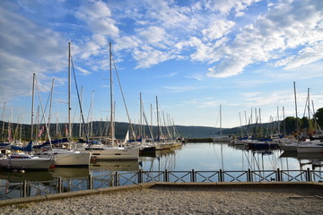 Fototapeta na wymiar Port Landal Marina Lipno nad Vltavou