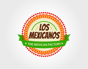 Mexican food logo. Badges, labels, logotype for Mexican food.