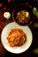 fried pork with rice