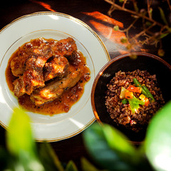 fried pork with rice