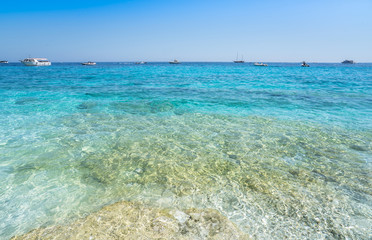 Clear azure coloured sea water, Sardinia, Italy