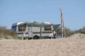 truck on the beach
