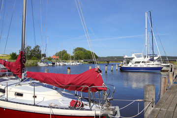 The marina of Seedorf at the island Rügen, Baltic Sea - Germany