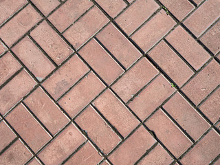 paving slabs on the street in the city center