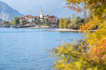 Fototapeta na wymiar Isola dei Pescatori, Lake Maggiore, Italy