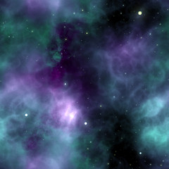 Fototapeta na wymiar Beautiful galaxy. Gas nebula in deep space. Seamless space background.