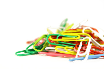 colorful paper clips