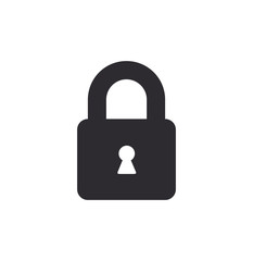 Lock vector icon. Vector lock. Closed lock. Lock icon. Padlock sign. Сlosed. Keyhole.