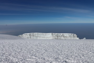 The Glacier still left on Mount Kilimanjaro