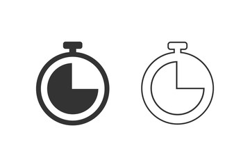 Time line icon set. Clock icon. Vector illustration