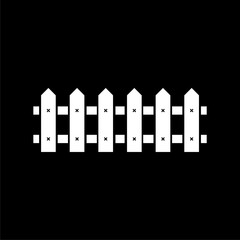Fence icon isolated on dark background