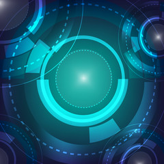 Abstract lighting line and light ball on backgrround .