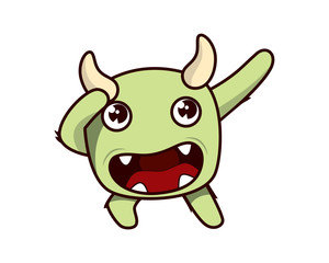 Cute and Sweet Monster Illustration