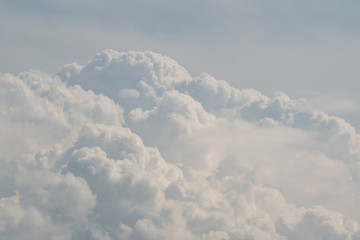 clouds over the mountains