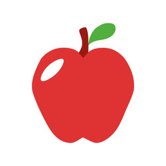 Isolated apple health life style icon- Vector