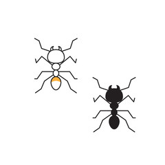 Insect icon illustration black clipart design vector