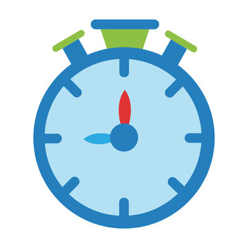Isolated cronometer health life style icon- Vector