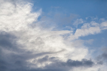Fototapeta na wymiar Contrast cloudy sky texture background