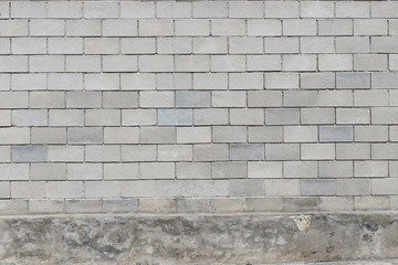 Gray old brick wall, stones  Close-up