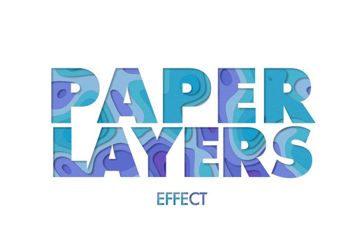 Papercut Style Text Effect Mockup