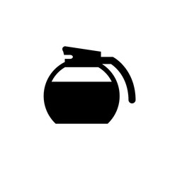 Coffee icon, coffee shop logo isolated on white background