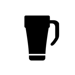 Coffee icon, coffee shop logo isolated on white background