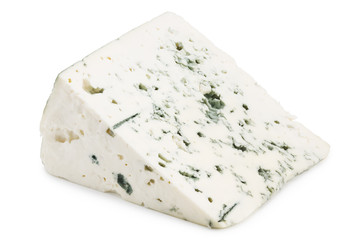 blue cheese isolated on a white background