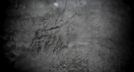 Old wall texture cement dark black gray  background abstract grey color design are light with white gradient background.