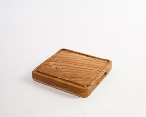 trays made of used wood, commonly used to serve food and drinks in restaurants. a tray made from recycled and polished wood waste so that it becomes an elegant and unique wooden tray.