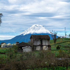  Tungurahua volcano an active volcano located in the Andean zone of Ecuador. Amazing volcanoes stock photography