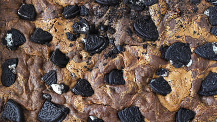 Brownies with peanut butter and chocolate
