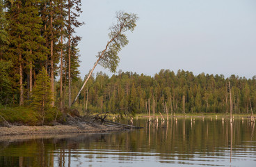 North Karelia lake at summer time.