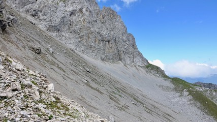Wanderung durch die Hochalpen, Gebirgswanderung, Alpen, Gebirge