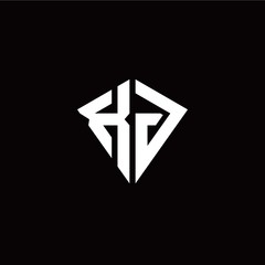 Initial X J letter with kite modern style logo template vector