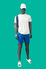 Full length male mannequin.