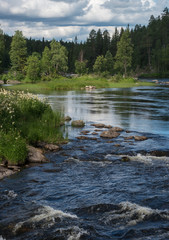 North Karelia lake at summer time.