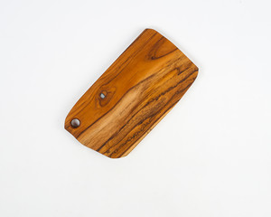 a cutting board made of used wood, commonly used for chopping bones, cutting meat.