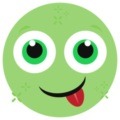 
Vector of winking eye vector, editable flat icon design 
