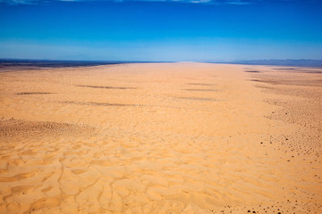 Fototapeta na wymiar Flying over the Imperial Sand Dunes