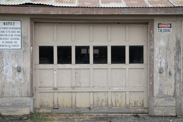 Fototapeta na wymiar Distressed Garage Door