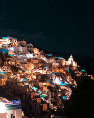 Santorini by night, stars are out  © Alex Top