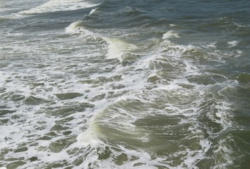 Ocean water background on Atlantic coast of North Florida