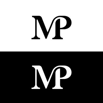 Letter MP logo. Icon vector.