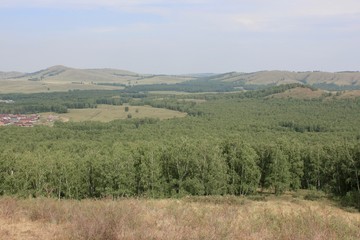 Obraz premium Stunning summer landscape Mountain Lake Welcome to the journey to the Urals