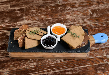 pate of poultry on the board