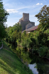 the Ourcq canal in Lisy-sur-Ourcq village